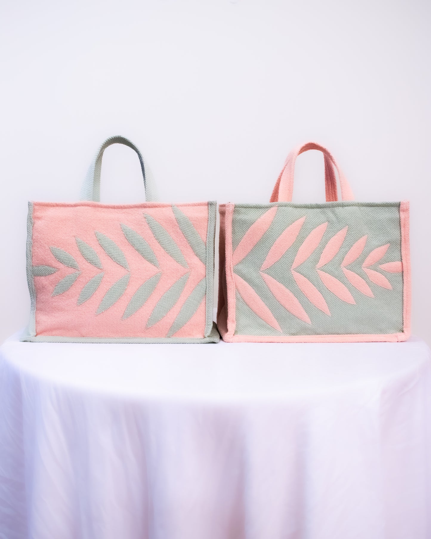 Pink Palm Tote